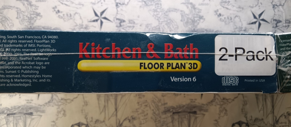 IMSI Floor Plan 3D 2-Pack Bundle Ver. 6 Windows XP PC CD-ROM Big Box New/Sealed