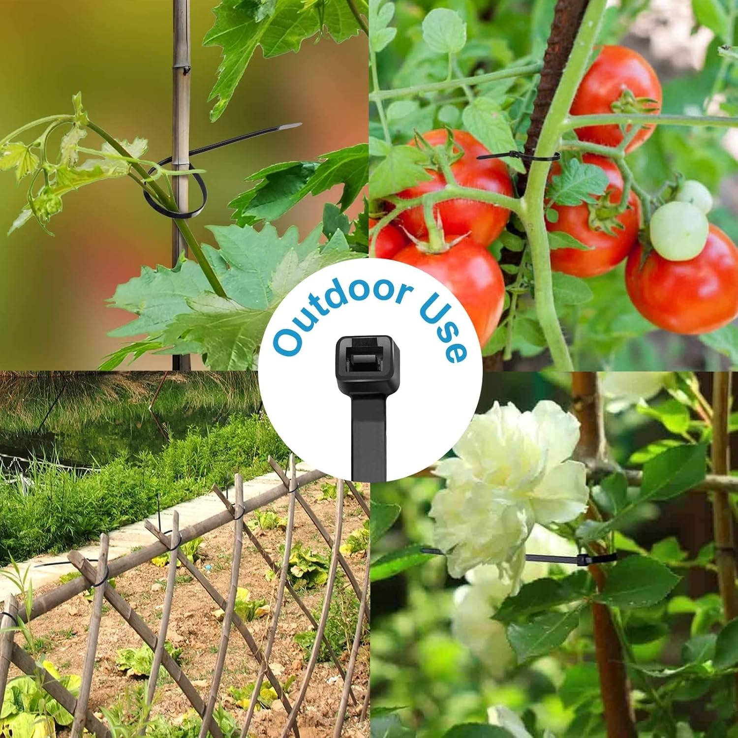 Zip Ties 4 inch 150 or 200 Pack Small Zip Ties with 18 lb Tensile Strength Black