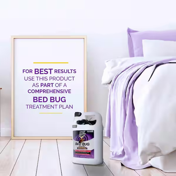 Hot Shot Bed Bug Killer Spray, Kills Bed Bugs and Bug Eggs Indoors, 1 Gallon