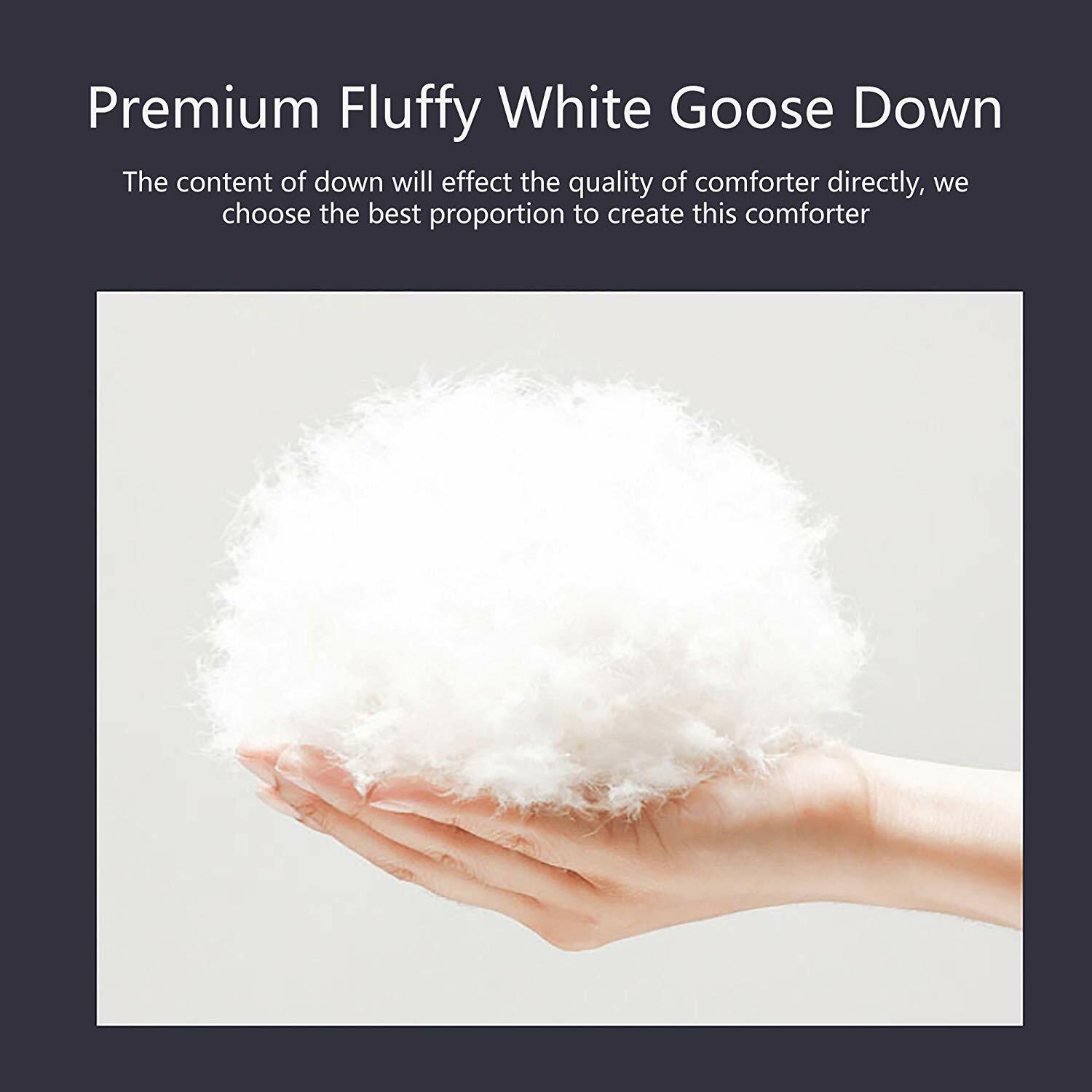 SNOWMAN Luxury Goose Down Comforter Duvet Insert Queen Size Winter Warm