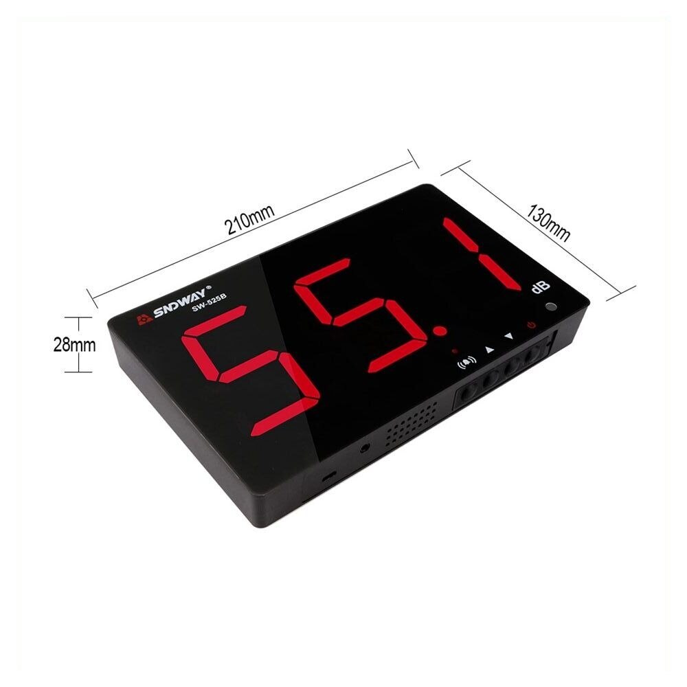 Sound Noise Level Meter Digital DB Tester Measures 30-130dB LCD Display