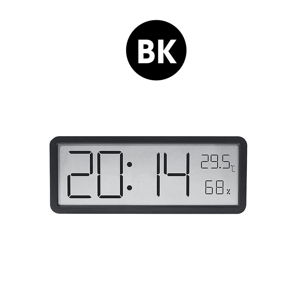 Digital LED Wall Clock Alarm Humidity Temperature Display Desktop Clock Large