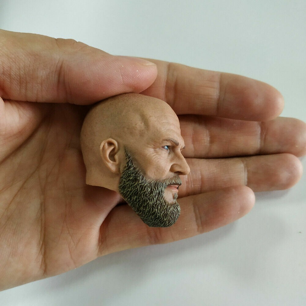 GF3-1-1 1/6 Scale PMC seal beard Head Sculpt For 12" Male