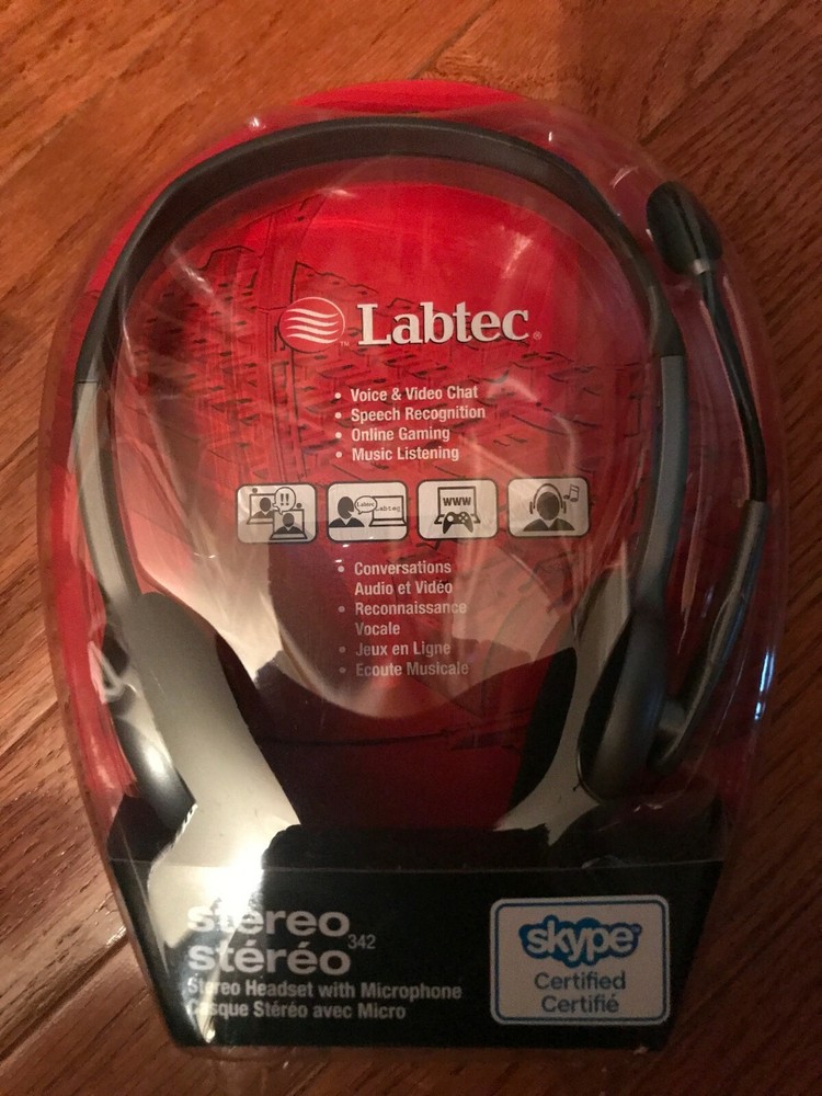 Logitech Labtec Stereo 342 Silver/Black Headband Headsets