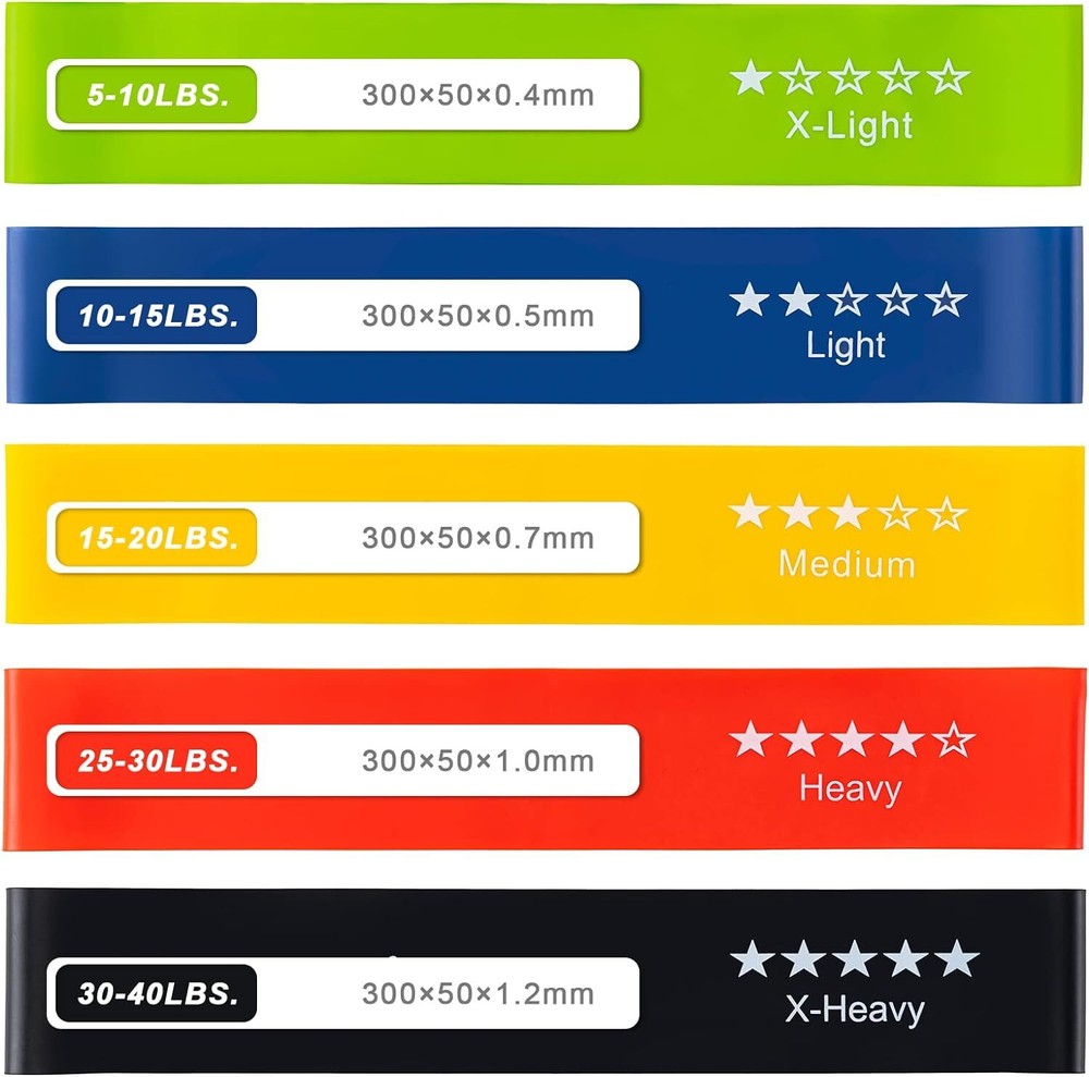 Honmein Resistance Bands for Working Out, Exercise Universal size, Assorted