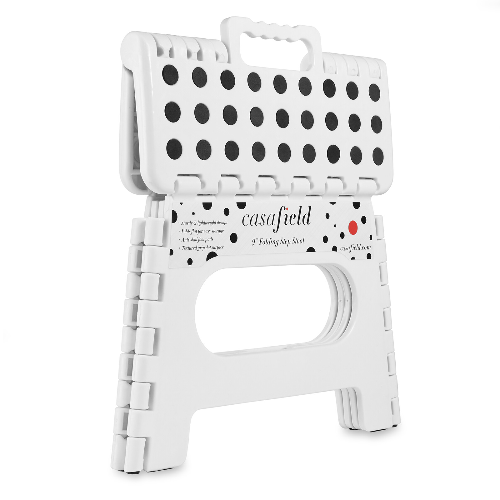 Collapsible Folding Plastic Kitchen Step Foot Stools with Handle