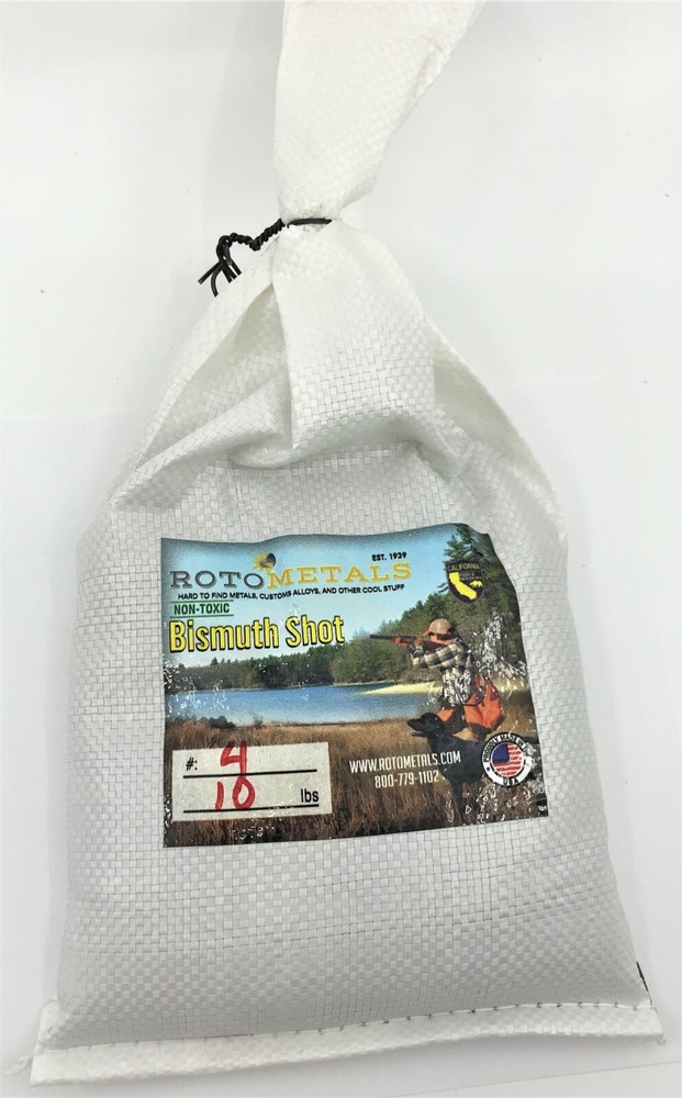 Bismuth#4-Reloading, Lead Substitute, Alloys, Clean Casting, Non-Toxic, 10lbs