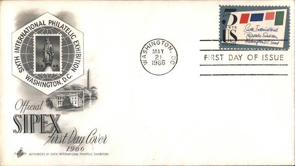 FDC SIPEX 1966 Washington First Day Cover