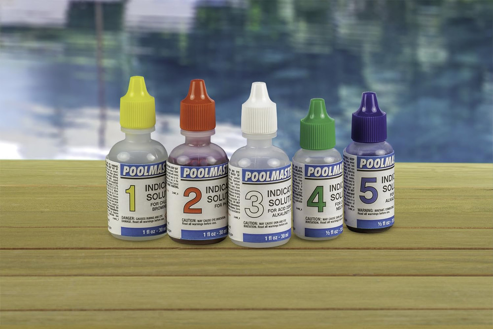 23227 Replacement Indicator Solutions #1 - #5 For Spa or Swimming Pool Water Tes