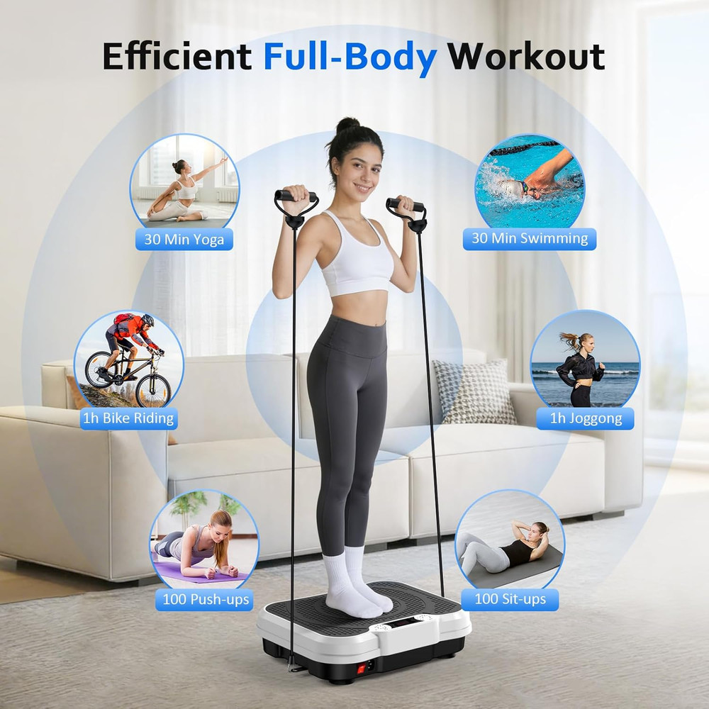 Vibration Plate Exercise Machine for Lymphatic Drainage, Vibration Platform for