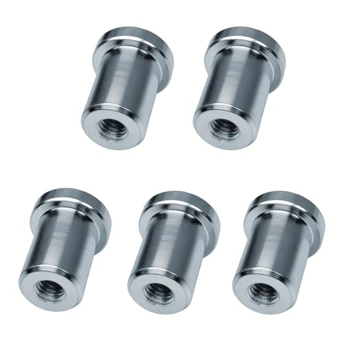 (5 Pcs) Weld-On Nut,1/2"-13 Thread, Extended Threaded 5pcs1/2"-13 Thread
