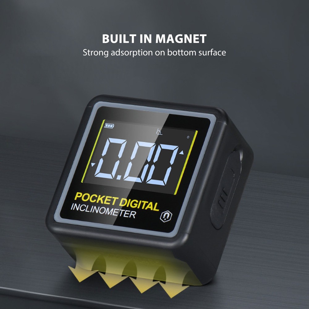 Pocket Digital Inclinometer Protractor Magnetic Angle Finder Measuring Tool Forˇ