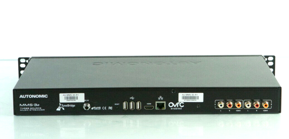 Autonomic MMS-3E Three Source Mirage OVRC Enabled Audio Server n409