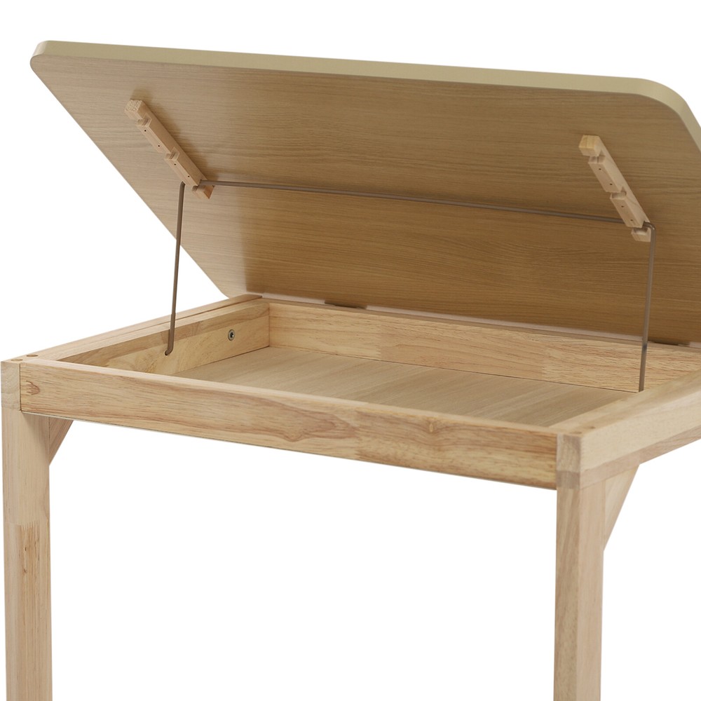 2 Tier C Shaped Table With 4 Wheels Couch Table End Table For Drink & Snack US