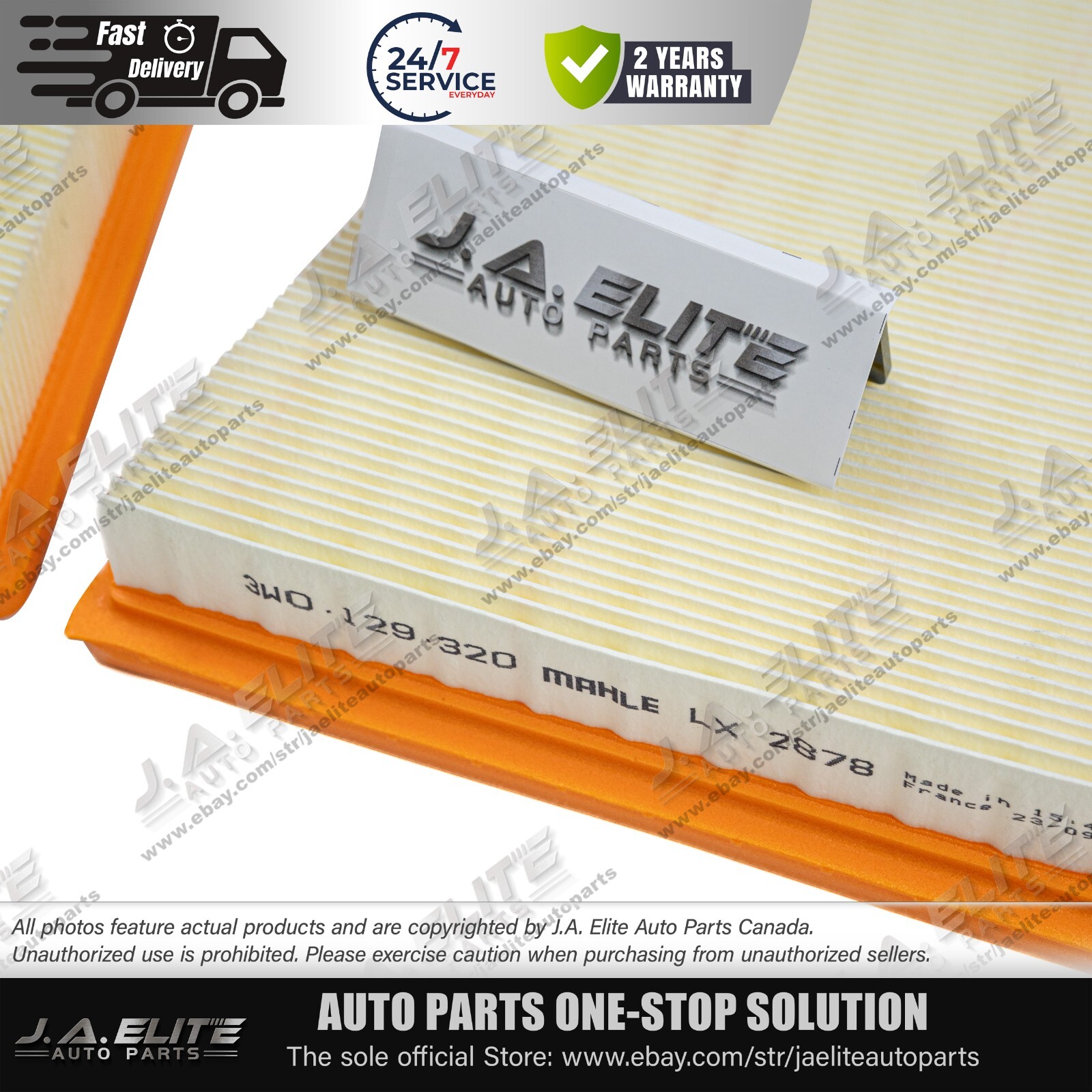 Genuine Air Filter Set for Bentley Continental GT GTC, Flying Spur 4.0L