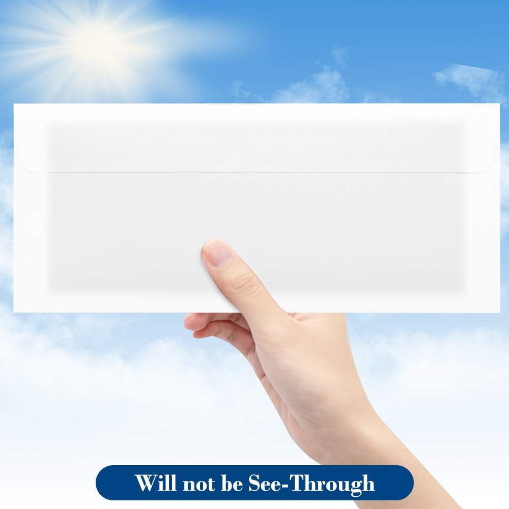 Valbox #10 Security Envelopes Self Seal, No. 10 Windowless Security Tint Pattern