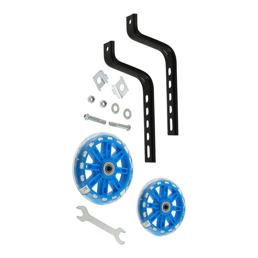 Inpreall Kids Bicycle Training Wheels w/ Flash Support, Stabilisers