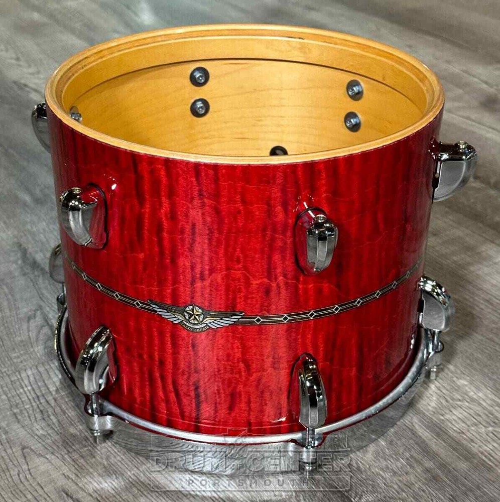 Tama Star Maple 5pc Drum Set Raspberry Curly Maple w/Outside Inlay