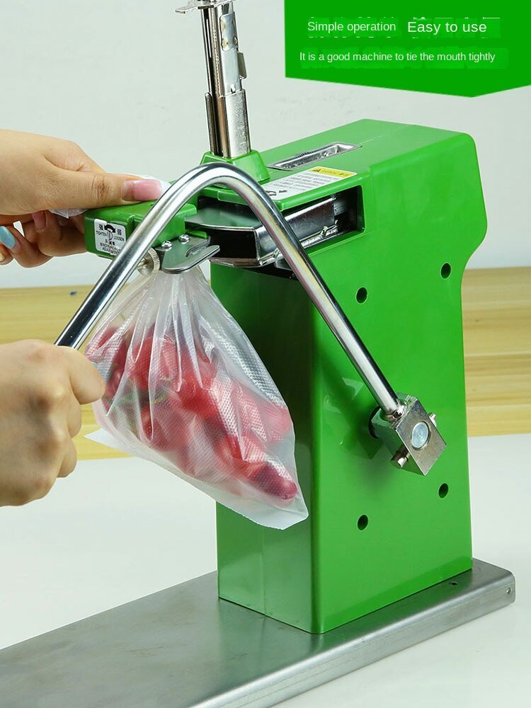 Plastic Bag Binding And Sealing Machine Continuous Roll Bag Buckle Machine 711