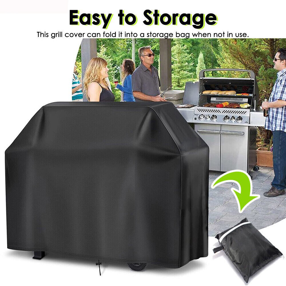 Heavy Duty BBQ Grill Cover Waterproof UV & Fade Resistant Gas Grill Protector