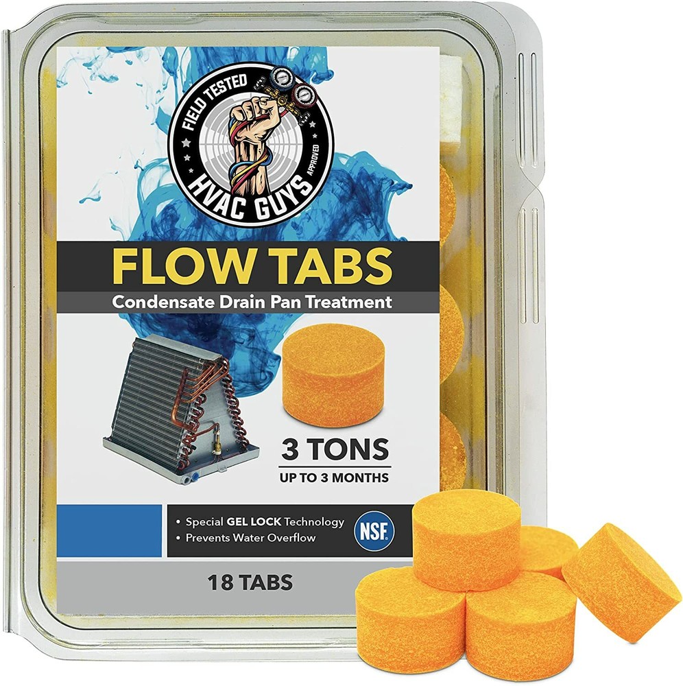 HVAC Guys Flow Tabs Drain Pan Treatment 18 Pack