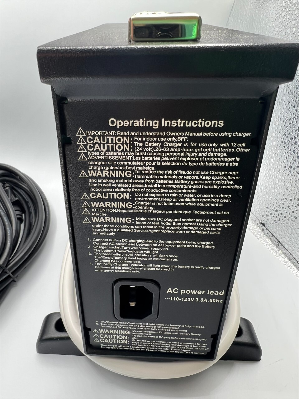 Invacare 8 Amp Offboard Wheelchair / Scooter Battery Charger #1123249