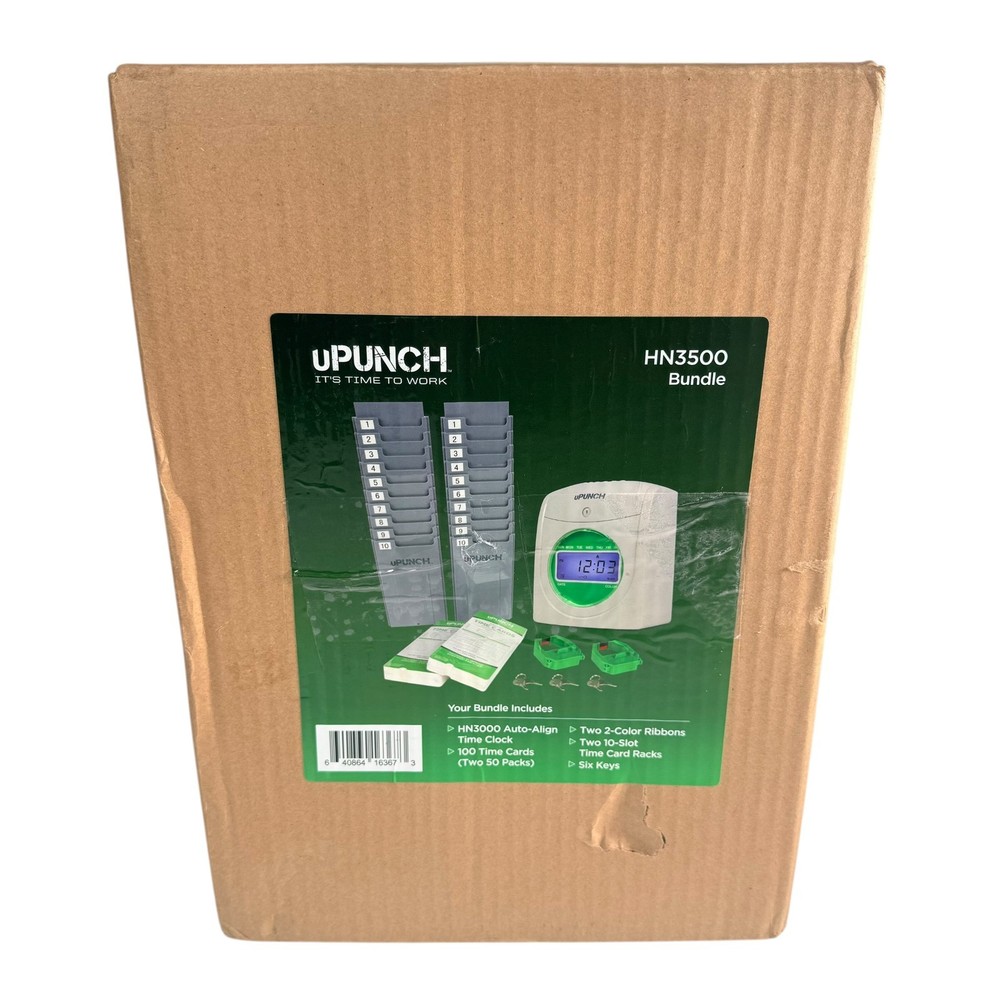uPunch HN3540 Complete Small Business Start-Up Kit: AutoAlign Time Clock System