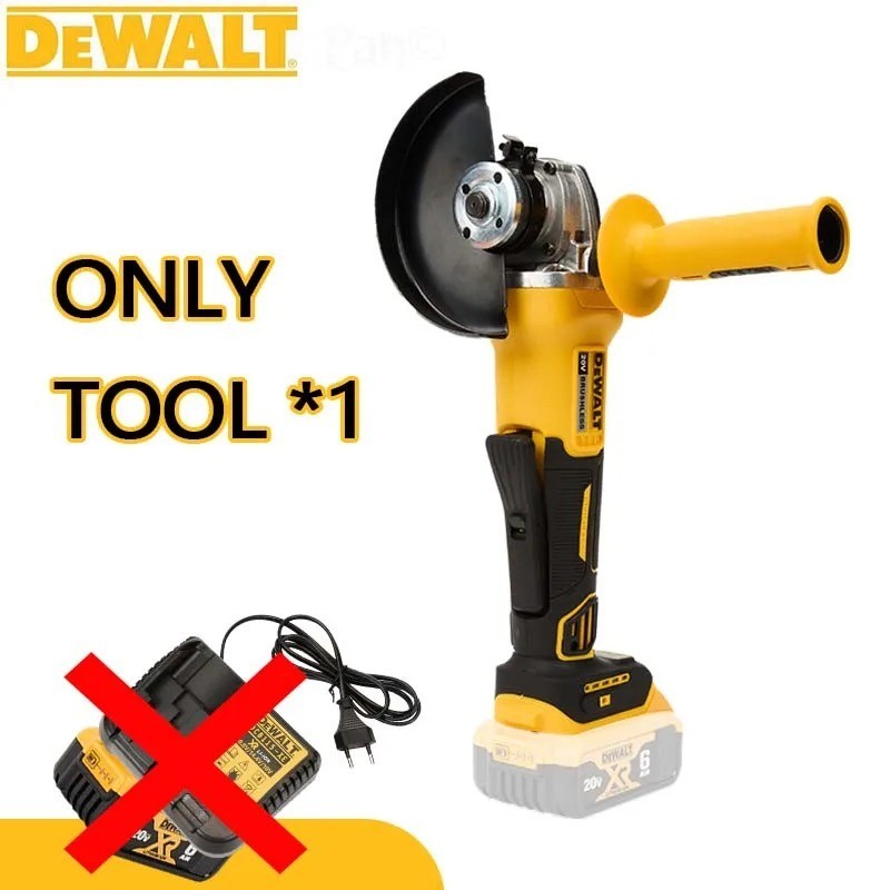 DaWei DCG405 Brushless 125mm Flat Head Angle Grinder Bare Machine Tool for...