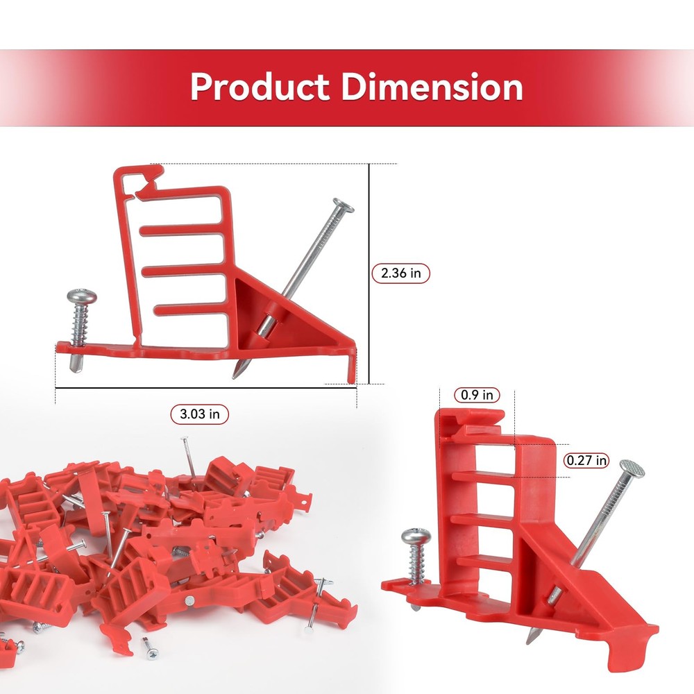 Multi Cable Staples for Romex Clips, Plastic Electrical Wire Stackers, Secure...
