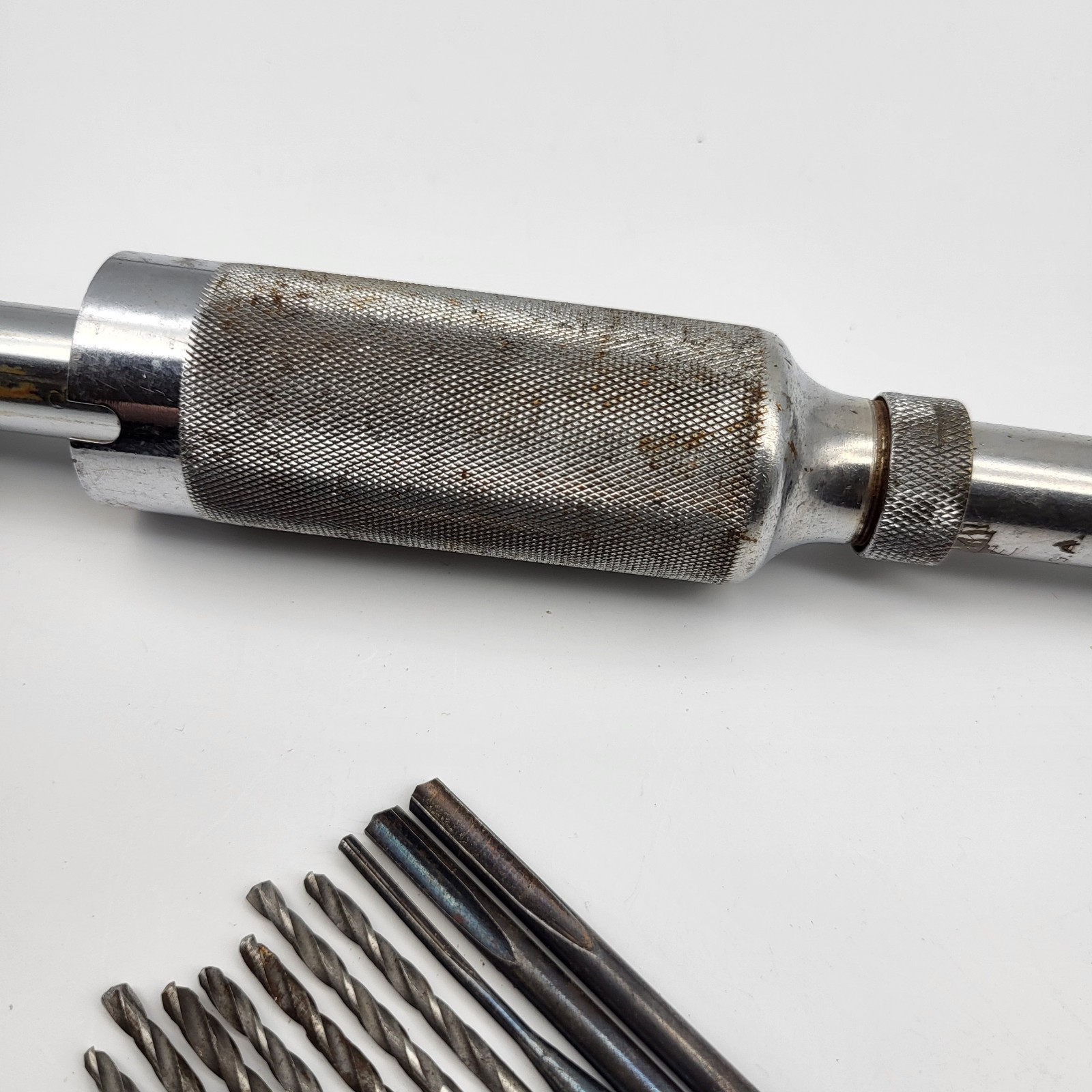 Vintage Stanley USA Yankee No. 41Y Push Drill & 10 Bits