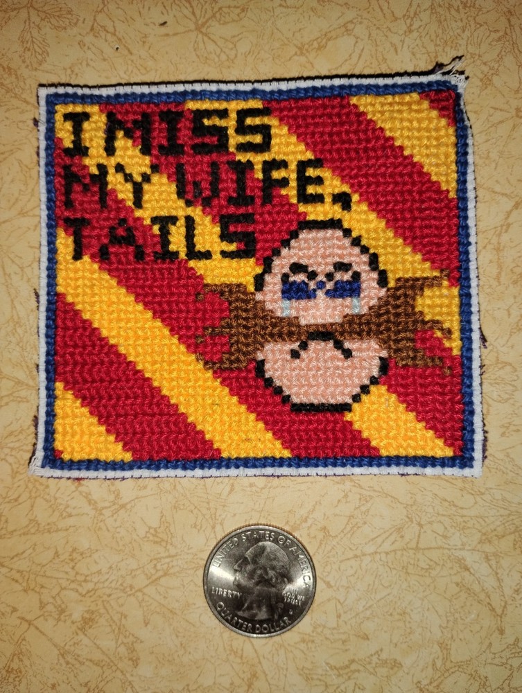 Dr. Eggman Snap Cube Cross Stitch Magnate