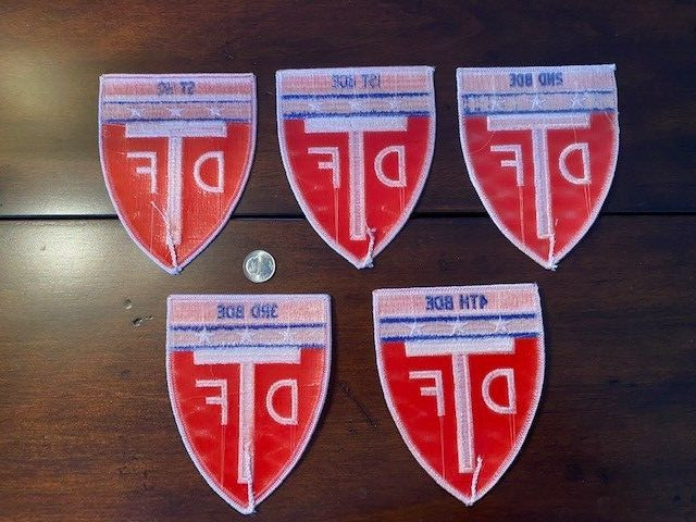 TENNESSEE STATE GUARD / DEFENSE FORCE SSI SET - 5 DIFF LARGE INSIGNIA .... MINT!