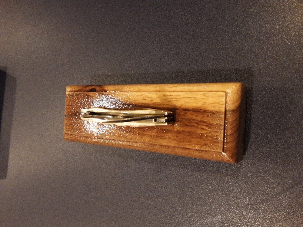 KNIFE DISPLAY STANDS, BLACK WALNUT
