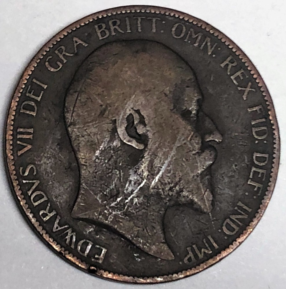 # C9729 GREAT BRITAIN COIN, LARGE PENNY 1906