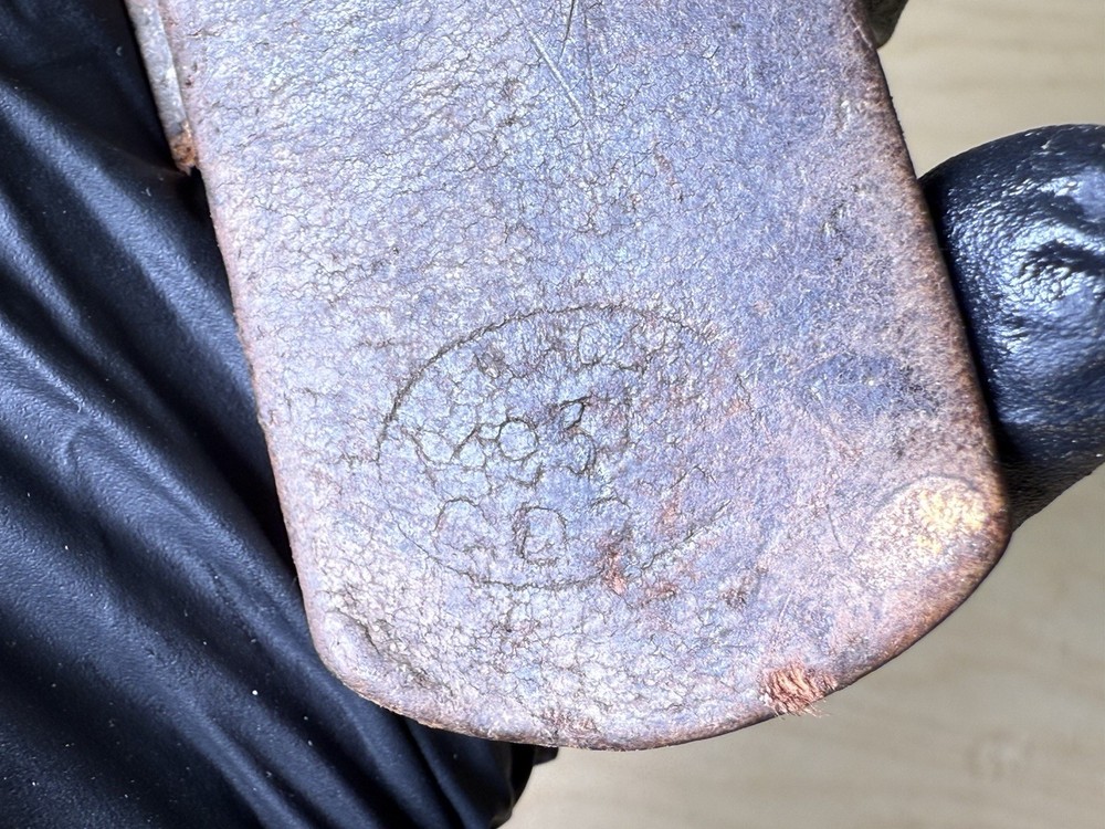 Original WW2 German Leather Strap Section with Aluminum Fitting – Dated 1938