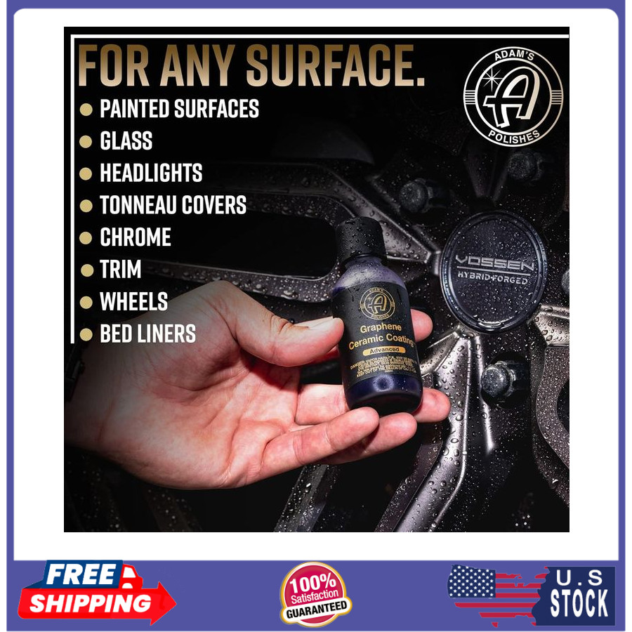 Adam's Advanced Graphene Ceramic Coating, 10H Auto Protection with UV Tech