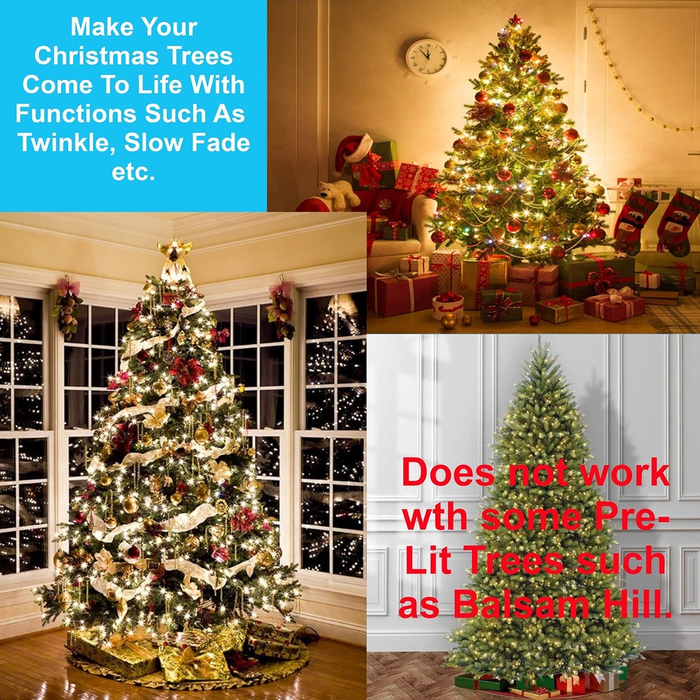 Christmas Light Controller - 16 Dazzling Flash/Fade Functions, 5 Timer Functi...