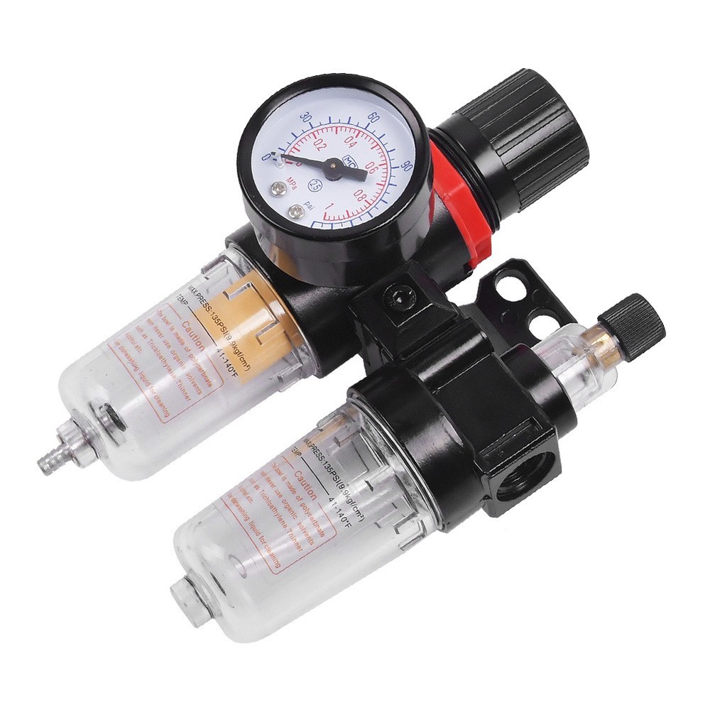 AFC2000 Pneumatic Air Compressor Filter Regulator Moisture Trap Pressure Gauge