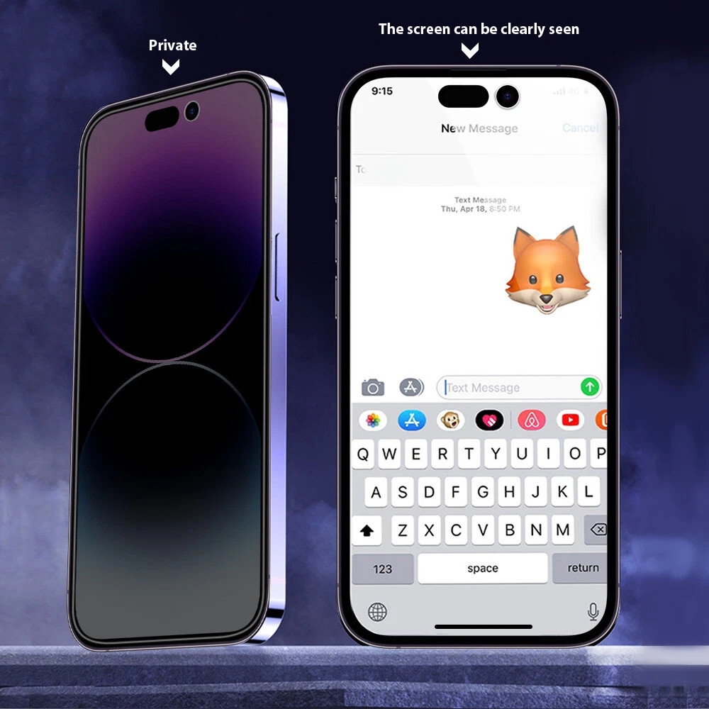 Privacy Screen Protector For iPhone 13 14 15 16 17 Pro Max Air Edge Full Cover