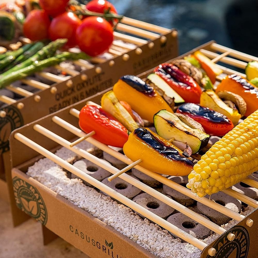 4-PACK: CasusGrill One-Time Use Biodegradable Instant Grill