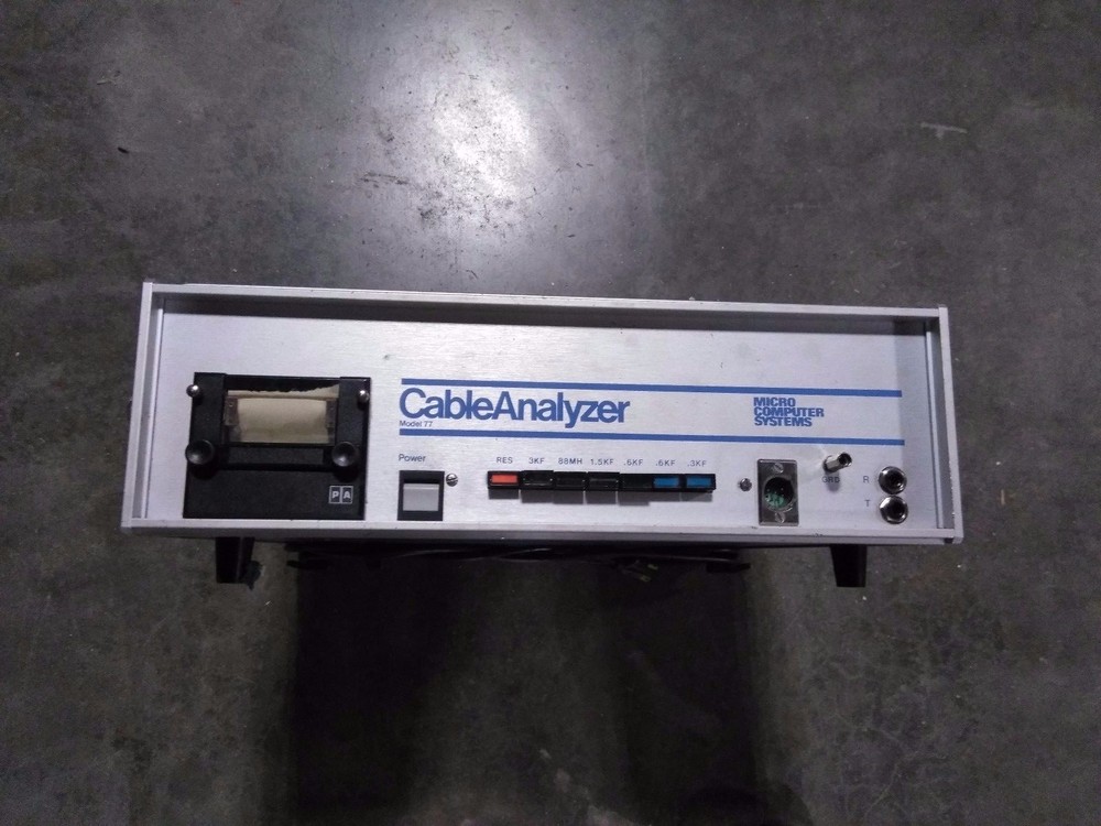 MCS Micro Computer Systems Cable Analyzer Model 77 with MiniTerminal M77