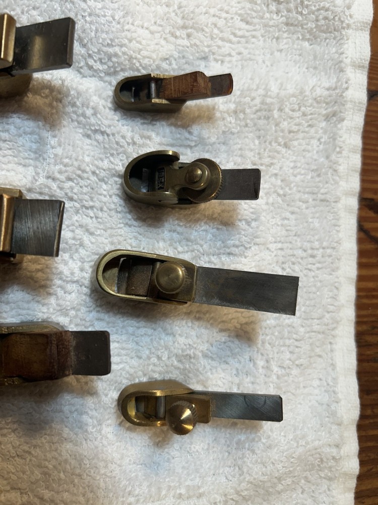 9 piece set of small to tiny Handplanes for stringed instrument work