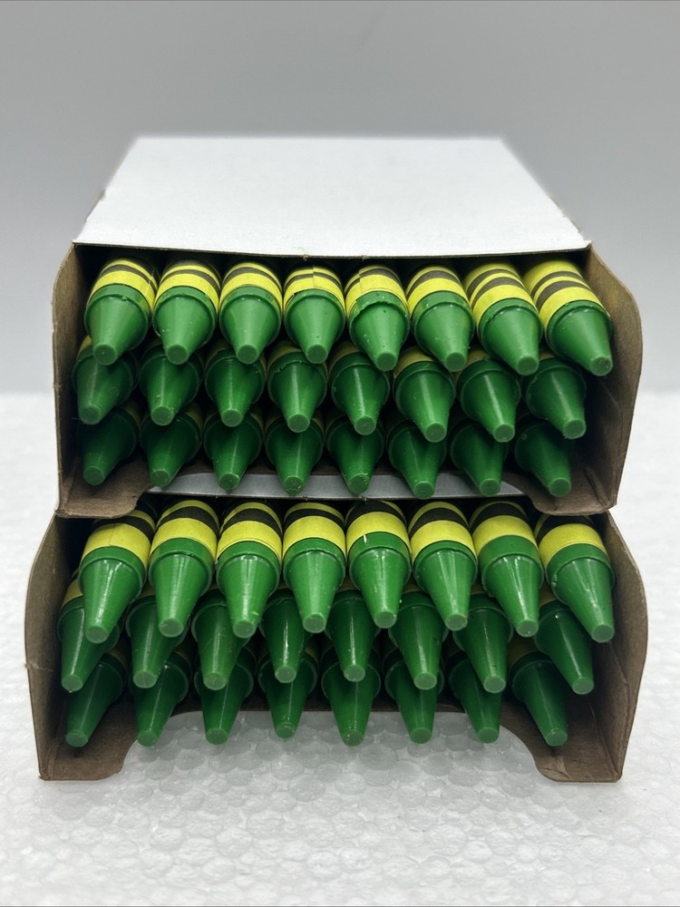 (48) Crayola Crayons (granny smith apple) BULK