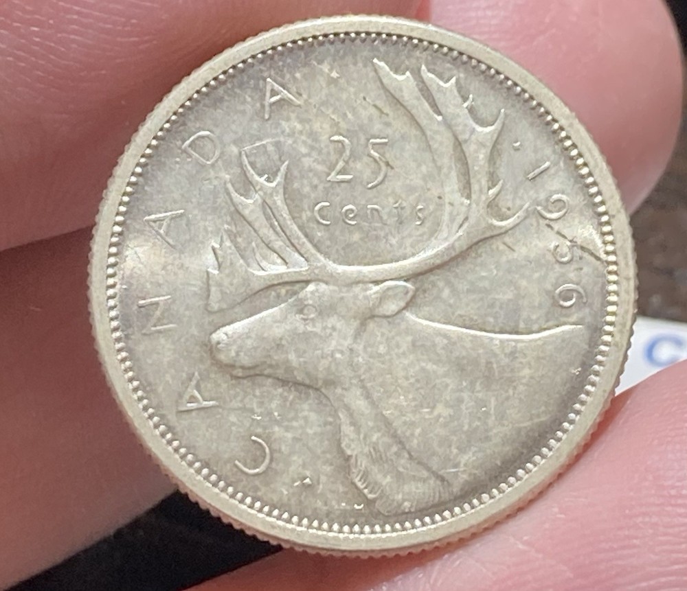 CANADA 25 Cent 1956 Silver Nice
