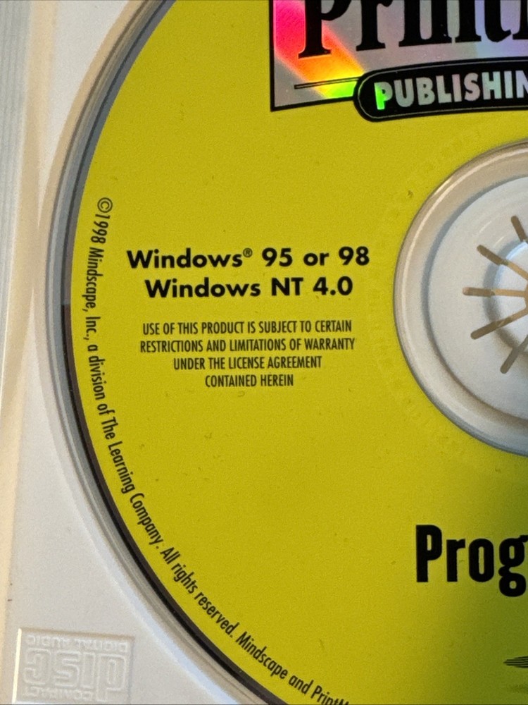Printmaster Desktop Publishing Art Suite 7.0 Complete Software CD ROM Windows 95