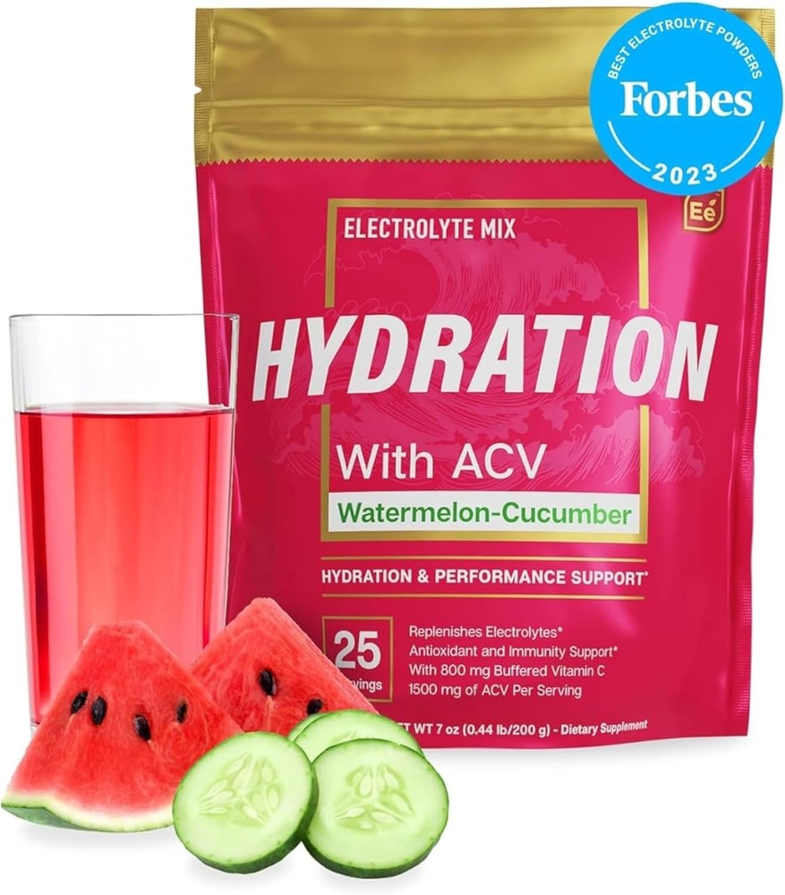 Electrolyte Drink Mix – Essential Elements Hydration, Watermelon Cucumber, 25 Pa