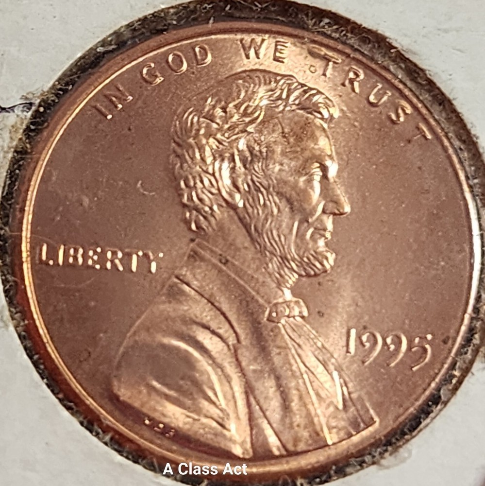 1995 Lincoln Cent Obverse Bubble Lamination Error Penny *BU UNC*. Our T6316