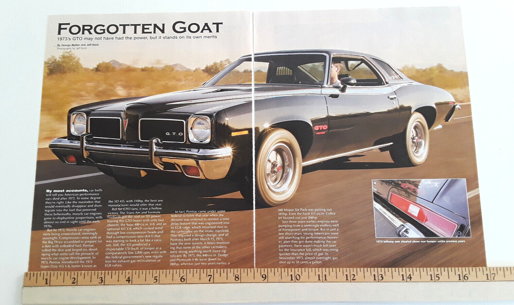 1973 PONTIAC GTO  ORIGINAL 2005 ARTICLE