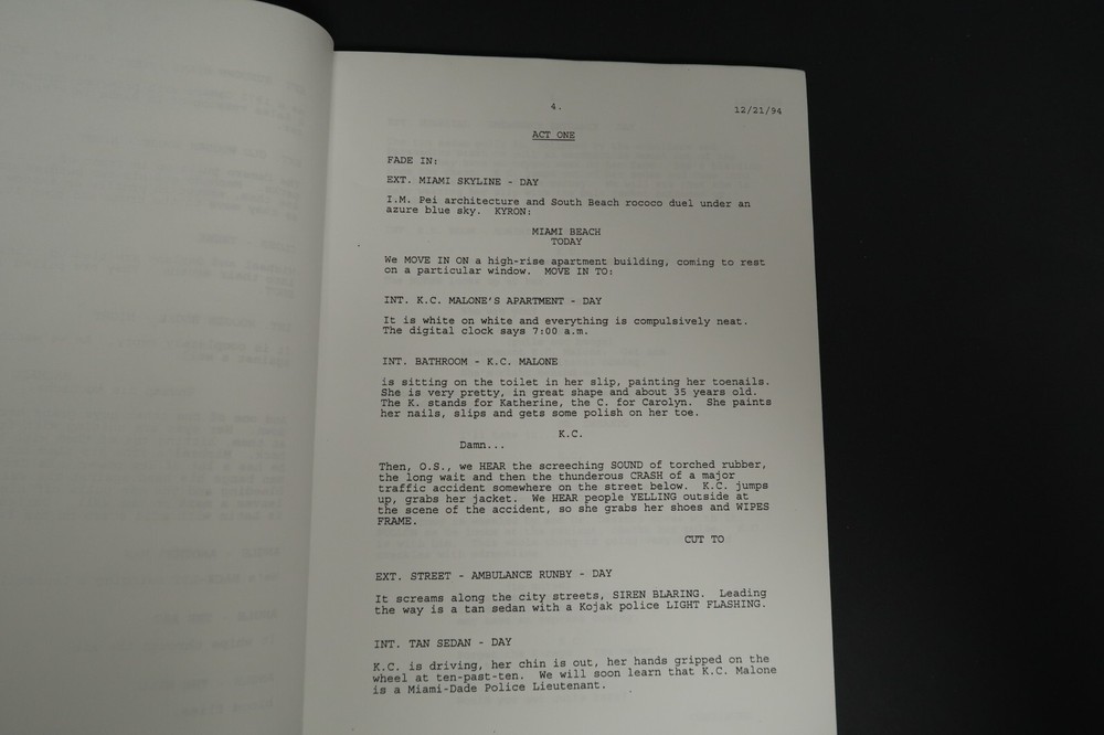 The Cold Case Squad Original TV Script Stephen J. Cannell Studios Collection
