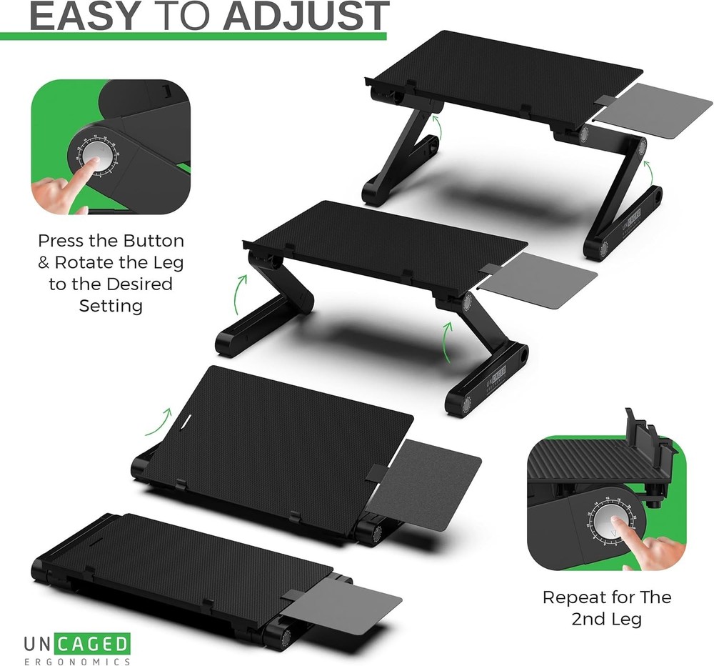 WorkEZ Adjustable Computer Keyboard Stand for Desk, Keyboard & Mouse Riser, E...